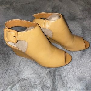 Tan Leather Wedges